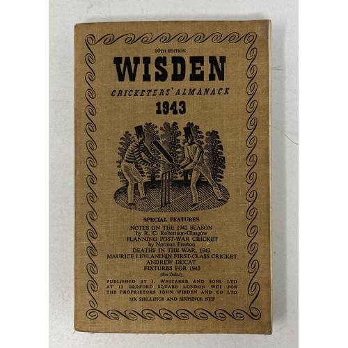 554 - A Wisden Cricketers' Almanack, 1943Provenance:  From the Harry Brewer Cricket Memorabilia Collection... 