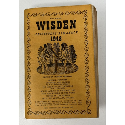 559 - A Wisden Cricketers' Almanack, 1948Provenance:  From the Harry Brewer Cricket Memorabilia Collection... 