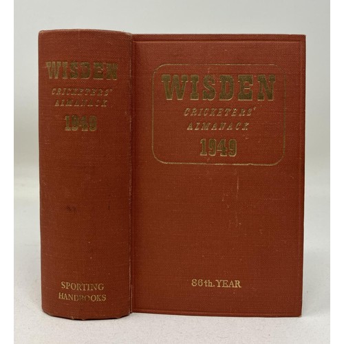 560 - A Wisden Cricketers' Almanack, 1949Provenance:  From the Harry Brewer Cricket Memorabilia Collection... 