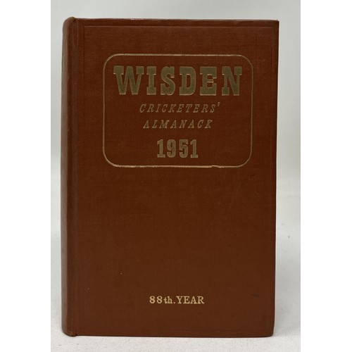 561 - A run of Wisden Cricketers' Almanacks, 1950-1954 (5)Provenance:  From the Harry Brewer Cricket Memor... 