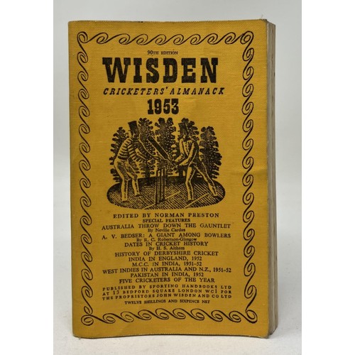 561 - A run of Wisden Cricketers' Almanacks, 1950-1954 (5)Provenance:  From the Harry Brewer Cricket Memor... 