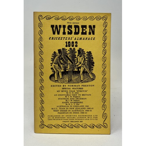 563 - A run of Wisden Cricketers' Almanacks, 1960-1964 (5)Provenance:  From the Harry Brewer Cricket Memor... 