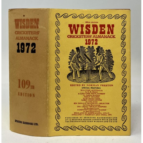 565 - A run of Wisden Cricketers' Almanacks, 1970-1979 (10)Provenance:  From the Harry Brewer Cricket Memo... 