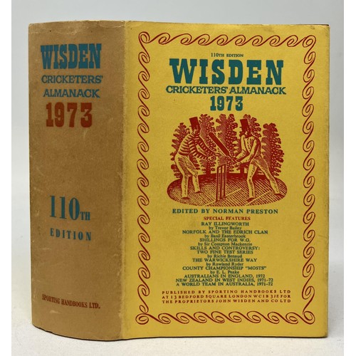 565 - A run of Wisden Cricketers' Almanacks, 1970-1979 (10)Provenance:  From the Harry Brewer Cricket Memo... 