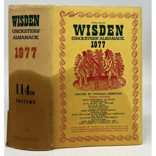 565 - A run of Wisden Cricketers' Almanacks, 1970-1979 (10)Provenance:  From the Harry Brewer Cricket Memo... 