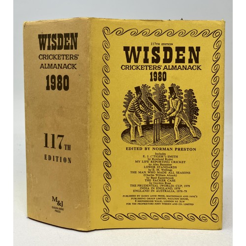 566 - A run of Wisden Cricketers' Almanacks, 1980-1989 (10)Provenance:  From the Harry Brewer Cricket Memo... 