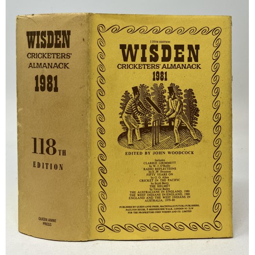 566 - A run of Wisden Cricketers' Almanacks, 1980-1989 (10)Provenance:  From the Harry Brewer Cricket Memo... 