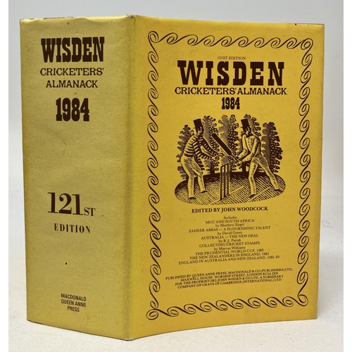 566 - A run of Wisden Cricketers' Almanacks, 1980-1989 (10)Provenance:  From the Harry Brewer Cricket Memo... 