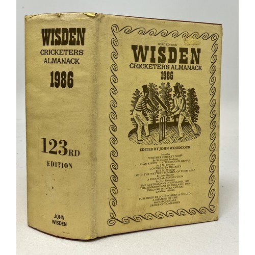 566 - A run of Wisden Cricketers' Almanacks, 1980-1989 (10)Provenance:  From the Harry Brewer Cricket Memo... 