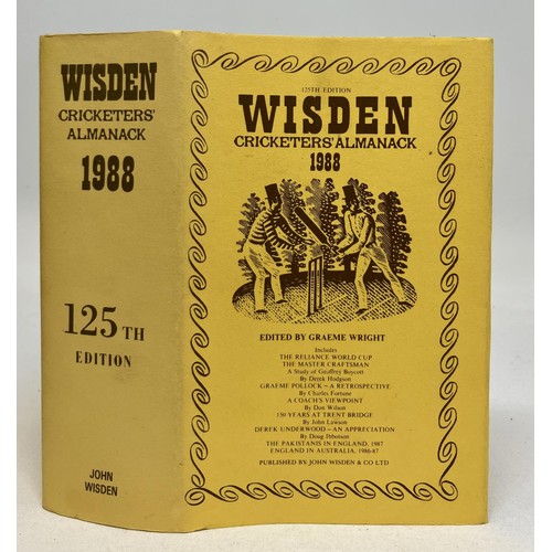 566 - A run of Wisden Cricketers' Almanacks, 1980-1989 (10)Provenance:  From the Harry Brewer Cricket Memo... 