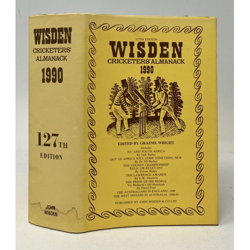 567 - A run of Wisden Cricketers' Almanacks, 1990-1999 (10)Provenance:  From the Harry Brewer Cricket Memo... 