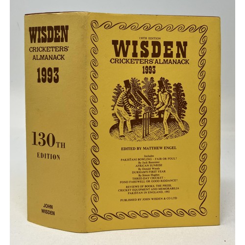 567 - A run of Wisden Cricketers' Almanacks, 1990-1999 (10)Provenance:  From the Harry Brewer Cricket Memo... 