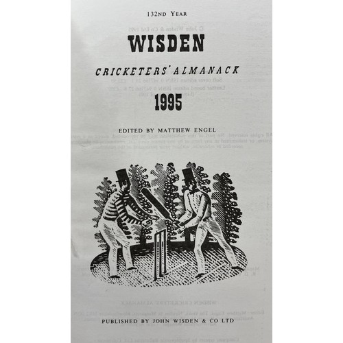 567 - A run of Wisden Cricketers' Almanacks, 1990-1999 (10)Provenance:  From the Harry Brewer Cricket Memo... 