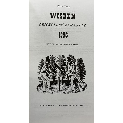 567 - A run of Wisden Cricketers' Almanacks, 1990-1999 (10)Provenance:  From the Harry Brewer Cricket Memo... 