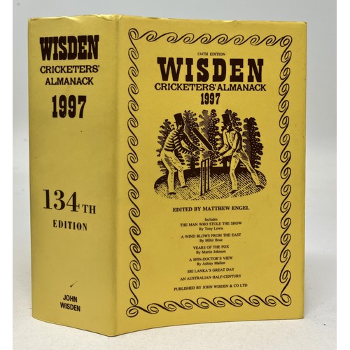 567 - A run of Wisden Cricketers' Almanacks, 1990-1999 (10)Provenance:  From the Harry Brewer Cricket Memo... 