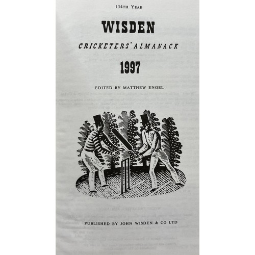 567 - A run of Wisden Cricketers' Almanacks, 1990-1999 (10)Provenance:  From the Harry Brewer Cricket Memo... 