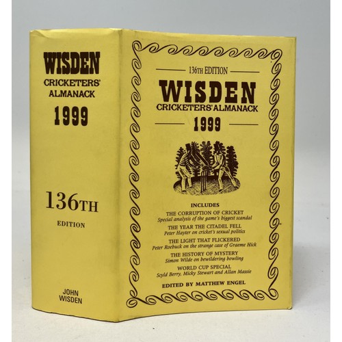 567 - A run of Wisden Cricketers' Almanacks, 1990-1999 (10)Provenance:  From the Harry Brewer Cricket Memo... 