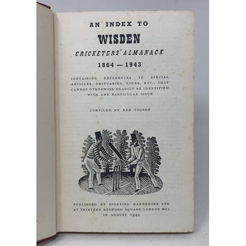 569 - A Wisden Cricketers' Almanack, 1924, and an Index to Wisden (1964-1943) (2)Provenance:  From the Har... 