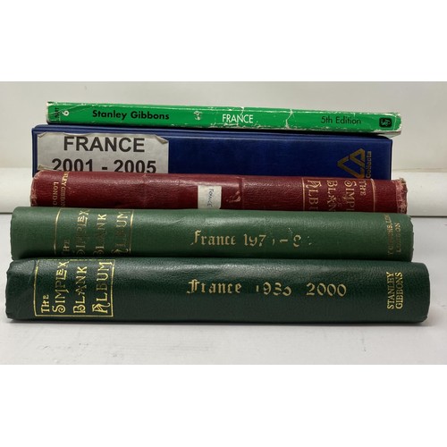 1913 - A collection of France stamps, 1849-2005, in four albums (box)