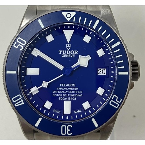 135 - A gentleman's stainless steel Tudor Pelagos Chronometer, Officially Certified Rotor Self-Winding 500... 