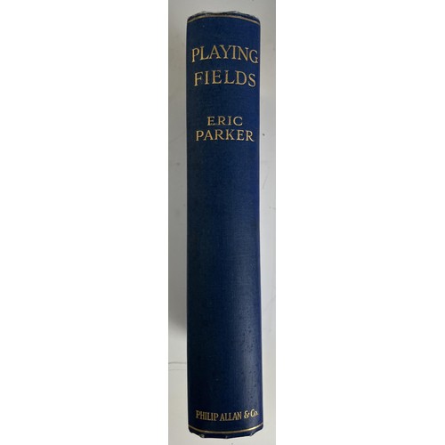 589 - Parker (Eric) Playing Fields and assorted vintage sporting books and novels (box)Provenance:  From t... 