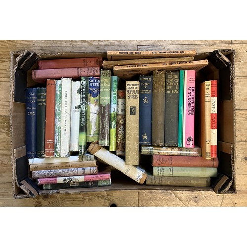 589 - Parker (Eric) Playing Fields and assorted vintage sporting books and novels (box)Provenance:  From t... 