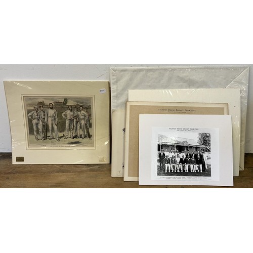 642 - Assorted cricketing prints (qty)Provenance:  From the Harry Brewer Cricket Memorabilia Collection... 