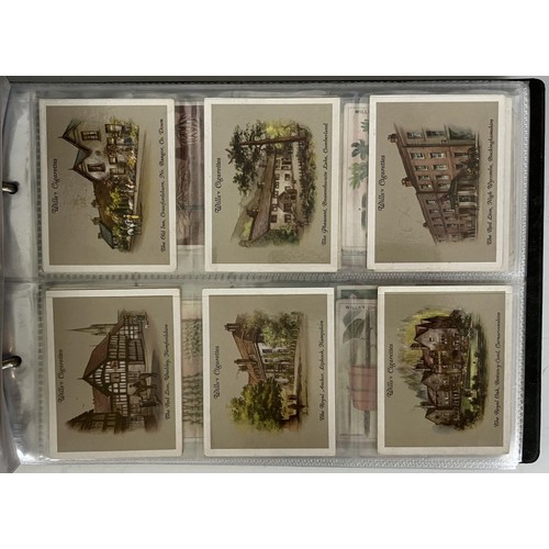 655 - Assorted cricket cigarette cards, in an album