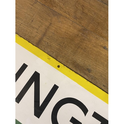 365 - A London Underground enamel sign, Paddington, 23 x 127 cm