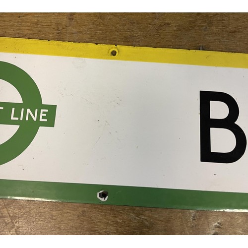 370 - A London Underground enamel sign, Blackfriars, 24 x 160 cm