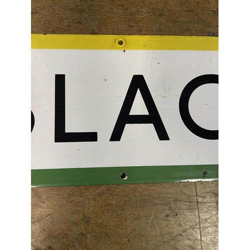 370 - A London Underground enamel sign, Blackfriars, 24 x 160 cm