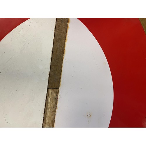 372 - An enamel London Underground halo sign, 100 cm wide