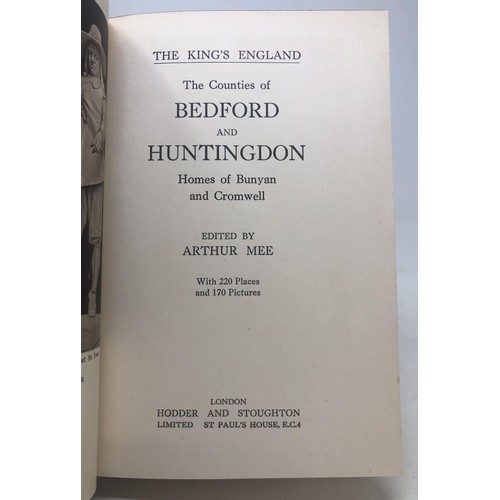 758 - The Counties Of Bedford & Huntington, and assorted books on British counties (2 boxes)