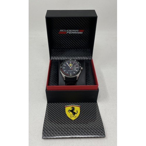 277 - A gentleman's stainless steel Scuderia Ferrrari Gran Premio 5 ATM wristwatch, boxed with papers