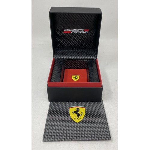 278 - A gentleman's Scuderia Ferrari wristwatch, boxed with papers