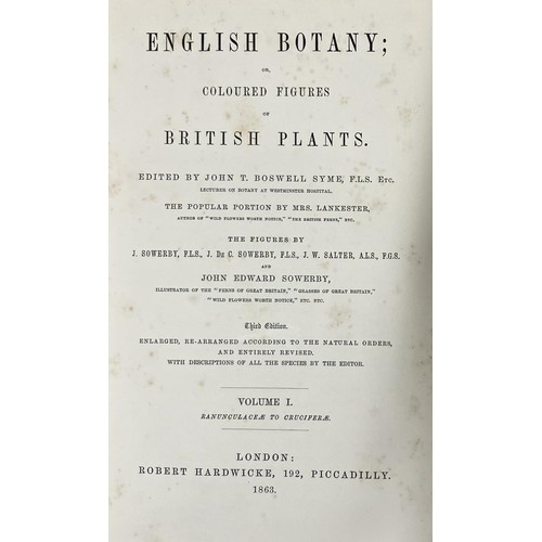 775 - Sowerby (John Edward), English Botany, 11 vols, 1863-1872, half calf (11)