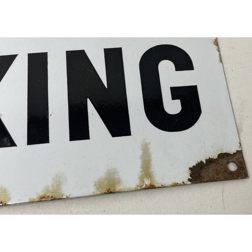 280 - An enamel sign, No Smoking, 25.5 x 40.5 cm