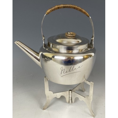 276 - An early 20th century travelling two person picnic set, circa 1900-1904, the silver plated set by Ch... 