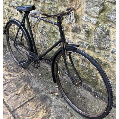 401 - A gentleman's vintage bicycle, with a rare Wall Auto-Wheel, with various spare parts