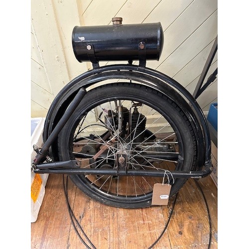 401 - A gentleman's vintage bicycle, with a rare Wall Auto-Wheel, with various spare parts