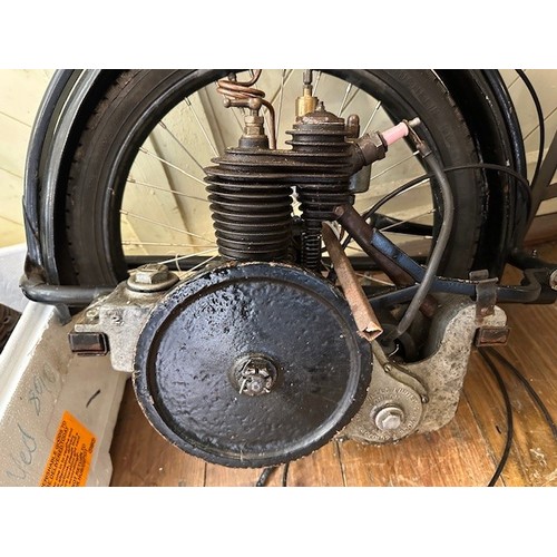 401 - A gentleman's vintage bicycle, with a rare Wall Auto-Wheel, with various spare parts