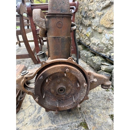 421 - A Morris Minor OHC engine, circa 1928-1932, with a spare cylinder head and manifold