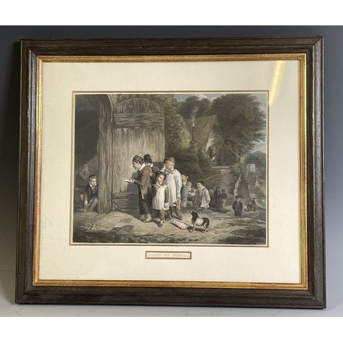 795 - Van Amburgh, the lions, print, 21 x 26 cm, assorted other pictures, prints and newspapers (box)