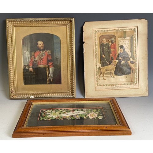 795 - Van Amburgh, the lions, print, 21 x 26 cm, assorted other pictures, prints and newspapers (box)