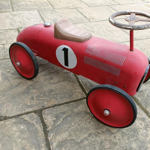 258 - A child's push along racing car