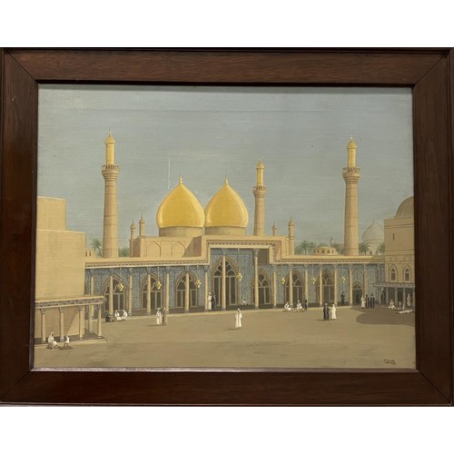 850 - Robert Saundby, a mosque, oil on canvas, signed and dated 1937, 44.5 x 60 cm