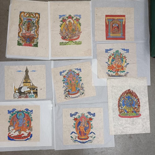 910 - Eastern school, a set of eleven woodblock prints, 35 x 29 cm, all unframed (11)