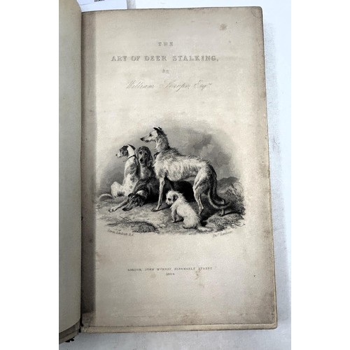 730 - Scrope (William), The Art Of Deer Stalking, published London, John Murray, 1839, later bound