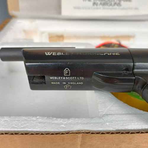 657A - A Webley Hurricane air pistol, boxed