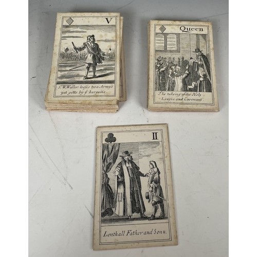 1860 - A reproduction playing card set of early propaganda, and other late 19th/early 20th century playing ... 